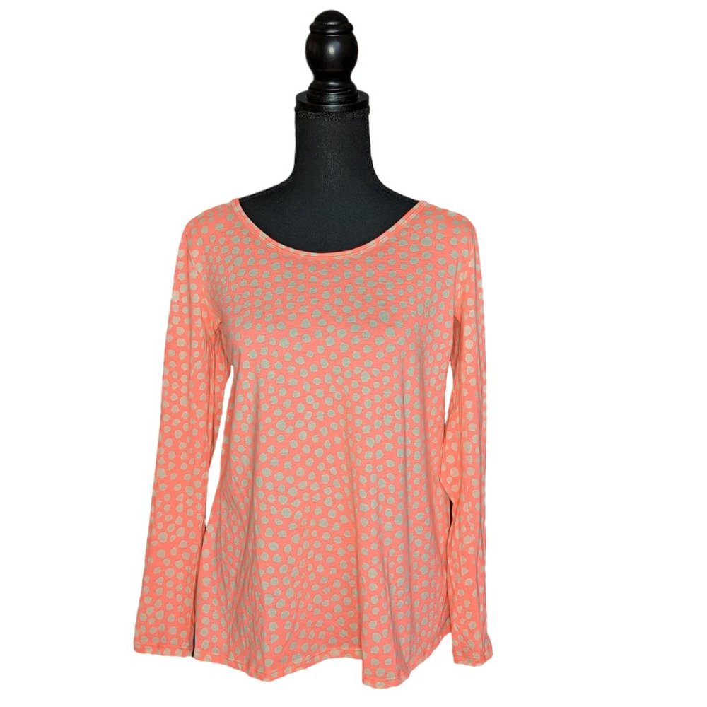 LuLaRoe Pink Lynnae with Cream Polka Dots